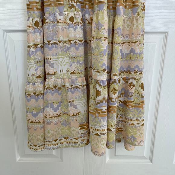 Shyanne Watercolor Southwestern Long Sleeve Maxi Dress - Picture 7 of 10